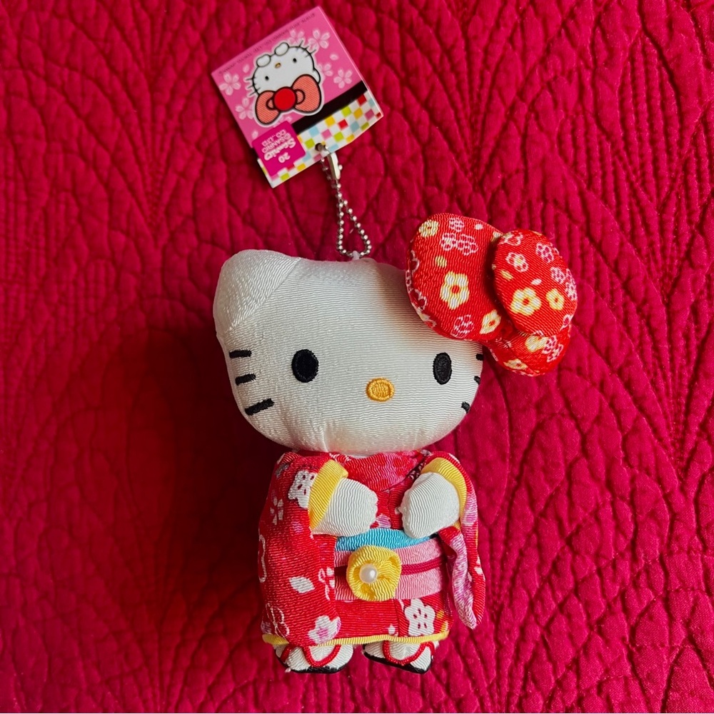 Hello Kitty rare kimono japan exclusive plush keychain